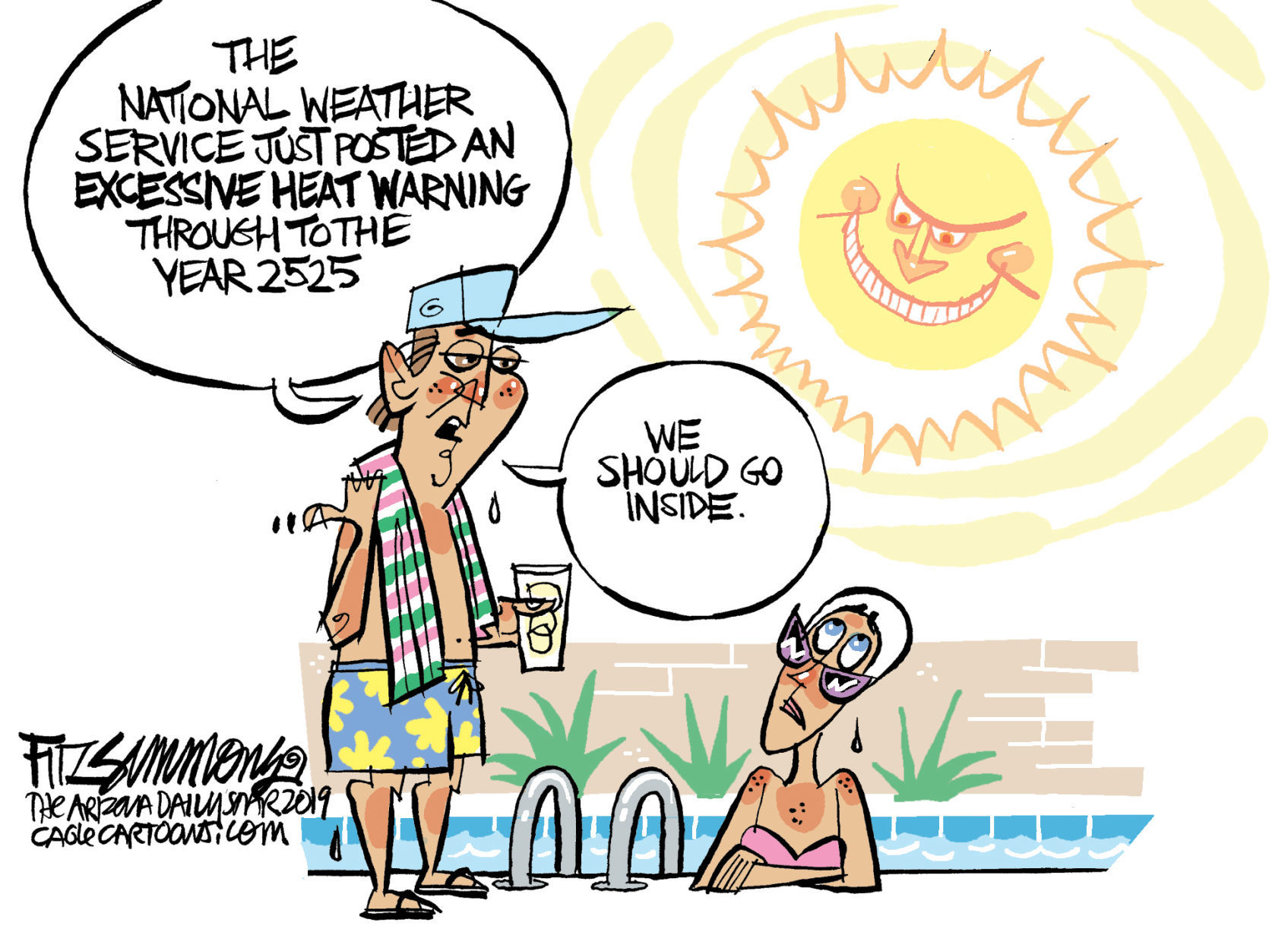 Daily Fitz Cartoon: Warning